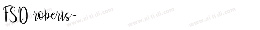 FSD roberts字体转换